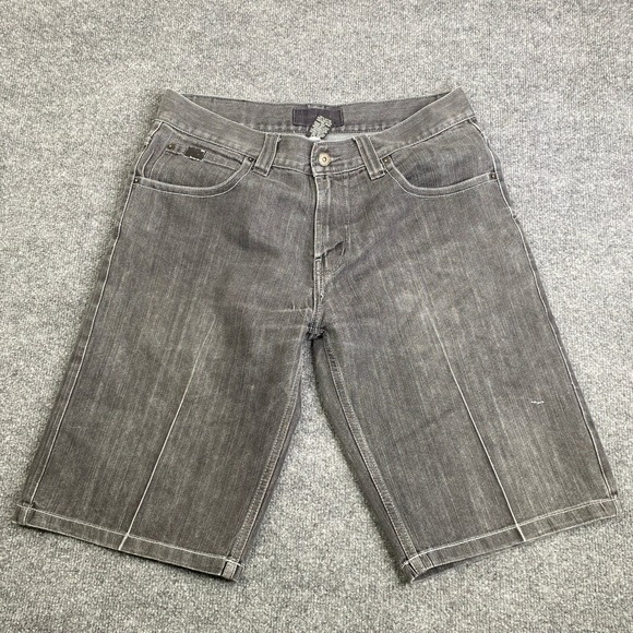 Southpole Other - Southpole Mens Denim Jorts 36 Black Y2K Baggy Hip Hop Street Contrast Stitch